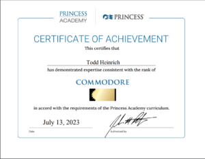 Read more about the article European Discovery Travel Earns Princess Cruise Lines highest level of travel certification.