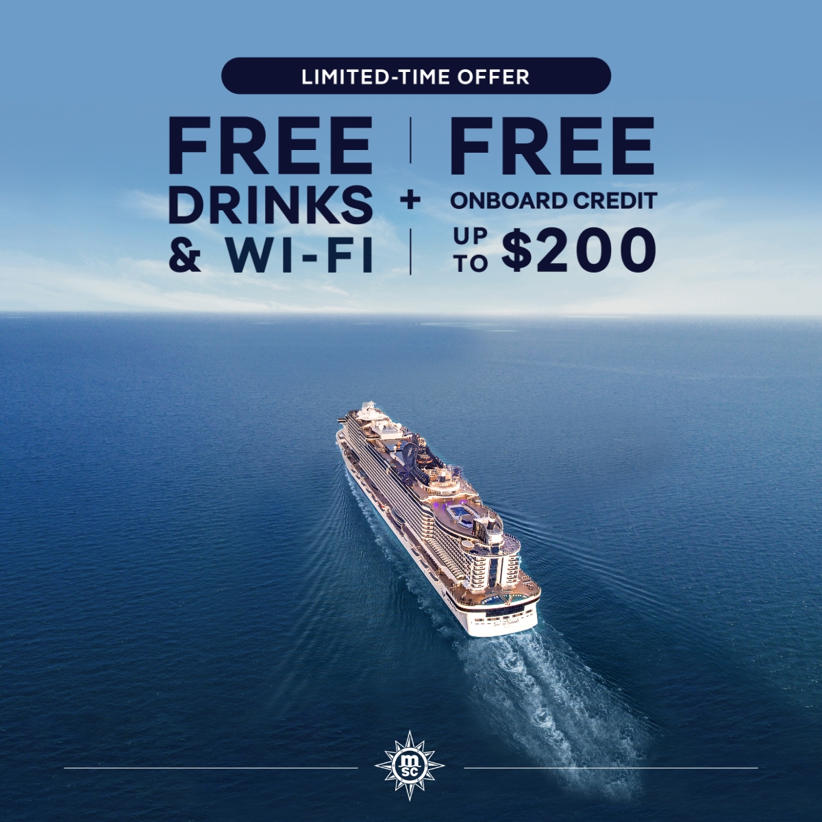 Read more about the article MSC Cruises – FREE DRINKS AND WI-FI